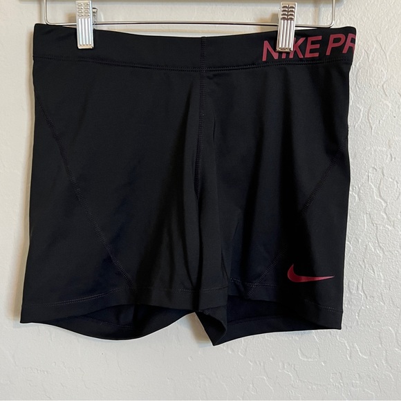 Nike Pants - Nike Pro black compression biker shorts size large - athletic volleyball …